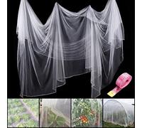 Zonon Filet de Protection Insectes et Oiseaux, 3 x 6 m, Blanc | Protection Efficace, Contre Insectes et Oiseaux, Maille Robuste, Facile à Installer