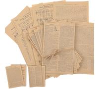 Zonon Lot de 114 feuilles de journal indésirable vintage pour albums, planificateurs, loisirs créatifs, fournitures d'embellissement (série vélin)