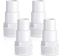 Zonon Lot de 4 adaptateurs universels de tuyau de piscine de 3,25/3,8 cm, adaptateurs de tuyau de pompe de filtre de piscine hors sol, filtre, écumoire, compatible avec les adaptateurs Hayward SPX1091Z7, SPX1091Z4