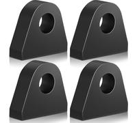 Zonon Lot de 4 supports de manille à souder en acier épais de 22 mm - Supports de manille/chape pour camion - Supports de tracteur hydraulique - Noir
