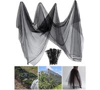 Zonon Moustiquaire de Jardin, Filet de Protection Contre Les Mouches, Les Oiseaux, la Chasse et Les Plantes (Noir, 3 x 4 m)