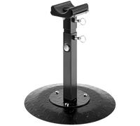 Zonon Support de sabot de maréchal en métal réglable en hauteur - Base extra large pour améliorer la stabilité - Base ronde en métal noir