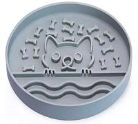 Zonopy Gamelle pour chien à alimentation lente avec base antidérapante, bol de nourriture pour chien puzzle en silicone avec design unique, gamelle d'alimentation lente pour tous les types de chiens