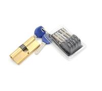 ZONSHJDKR Cylindre européen, Cylindre de Serrure, 1 Jeu cylindres à clé Double Face 75 mm 37,5/37,5 en Laiton, Barillet Porte