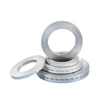 ZONSHJDKR Rondelle Rondelle autobloquante Double pli en Acier Inoxydable Dacromet M3M4M5M6~M42 DIN25201, Joint de Verrouillage Anti-desserrage et Antichoc, entretoise de sécurité(316,M24-1pcs)