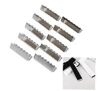Zonster 10pcs / Lot Pratique Ceinture Métallique Boucle Bout À Bout Bout en Vrac pour Coton Smletbing Tag Fob Chains À Main À Main, 1.5inch