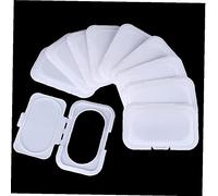 Zonster 10pcs Simple Feuille Humide Lingettes Réutilisables Couvercle Lingettes Couverture Couvercle Portable Lingettes Humides Enfant Boîte Antipoussière Distributeur De Protection pour Enfants