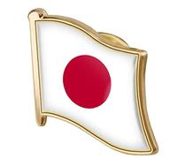 Zonster 1pc Japon Drapeau Pin Badge en Métal Épinglette Broche Drapeau Japonais Nouveauté Cadeau Cravate Lapel Epingle Accessoires