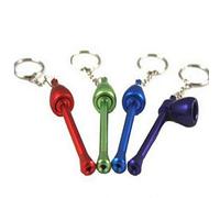 Zonster 1pc Multicolore Tuyau De Tabac De Tabac De Tabac De Tabac À Cigares Tuyaux De Cigares Mini Tuyaux avec Cadeau De Porte-clés pour Petit Ami Père