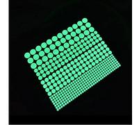 Zonster 400pcs Lueur dans L'étoile Sombre Ronde Stickers Muraux Muraux Lumineux Maison Enfants Décoration Dessin Animé Interrupteur Autocollant Autocollants