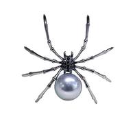 Zonster Femmes Animal Broche Broche Pins Steampunk Bijoux Clair Crystal Pearl Spider Broche Fête Fête Dames Art Pins