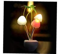 Zonster Nouveauté Champignon Veilleuse EU Plug Capteur de lumière AC110V-220v 3 LED Mushroom Light-Commande Lampe pour Chambre