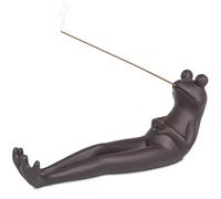 ZONSUSE Brûleur D'encens Grenouille,Porte-encens en Forme de Frog,Support à Encens Grenouille Drôle, pour Sauge Blanche Sang de Dragon Lavande Santal Bois D'agar Fait de Bâtons D'encens (Frog)