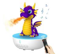 ZONSUSE Dragon de Feu Diffuseur d'Huiles Essentielles, 200ml Humidificateur d'air et Machine à Bruit Blanc avec Télécommande et Minuterie, Veilleuse LED 7 Couleurs pour Chambre, Bureau (Violet)