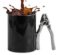 ZONSUSE Mug Outil Drôle, Tasse à Café Créative, avec Manche Marteau ou Pince, Design Mécanique en Céramique Mug pour Bureau, Cadeau Original pour Homme, Collègue, Bricoleur 350 ml (Pinces en Argent)