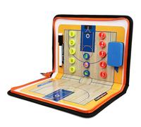 ZONSUSE Tableau Tactique Basketball, Tableau Portable D'entraîneur de Basketball, Tableau Magnétique Basketballs, avec Marqueurs, Gommes, Équipe Magnet, pour Entraînements Tactiques (Basket-ball B)