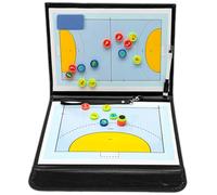 ZONSUSE Tableau Tactique Handball, Tableau Portable D'entraîneur de Hand-ball, Tableaus Magnétique de Handball, avec Marqueurs, Gommes, Équipe Magnet, pour Entraînements Tactiques Concours