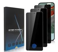 zonyee 3 Pièces Protection D'écran Anti-Espion pour Google Pixel 9 Pro, Dureté 9H Ultra Résistant Film en Verre Trempé Protection D'écran pour Pixel 9 Pro 6.3", Compatible avec Lecteur d’Empreinte
