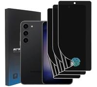 zonyee 3 Pièces Protection Écran Anti-Espion Compatible avec Samsung Galaxy S23, [Non Verre] Flexible TPU Film de Confidentialité Protecteur D'écran, Compatible Lecteur d’Empreinte