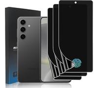 zonyee 3 Pièces Protection Écran Anti-Espion Compatible avec Samsung Galaxy S24, [Non Verre] Flexible TPU Film de Confidentialité Protecteur D'écran, Compatible Lecteur d’Empreinte