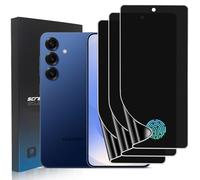 zonyee 3 Pièces Protection Écran Anti-Espion Compatible avec Samsung Galaxy S25, [Non Verre] Flexible TPU Film de Confidentialité Protecteur D'écran, Compatible Lecteur d’Empreinte