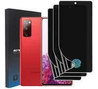 zonyee 3 Pièces Protection Écran Anti-Espion pour Samsung Galaxy S20 FE, [Non Verre] Couverture Complète TPU Film de Confidentialité Protecteur D'écran Galaxy S20 FE, Compatible Lecteur d’Empreinte