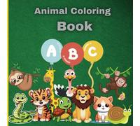 Zoo Animal Coloring Book: Coloring Pages and ABC for Children 3-7