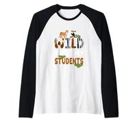 Zoo Animal Teacher Wild À Propos de Mes élèves Zookeeper Manche Raglan