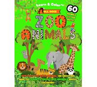 ZOO ANIMALS Learn & Color Series Coloring Book