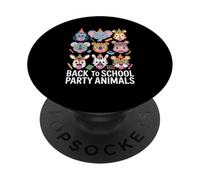 Zoo Animals Wildlife Safari Jungle Birthday Party Boys Girls PopSockets PopGrip Adhésif