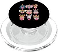 Zoo Animals Wildlife Safari Jungle Birthday Party Boys Girls PopSockets PopGrip pour MagSafe