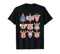 Zoo Animals Wildlife Safari Jungle Birthday Party Boys Girls T-Shirt