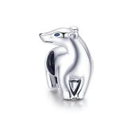 Zoo Collection Koala Panda Bear Charm Argent Sterling 925 Perles en Métal Animal pour Serpent