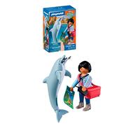 Playmobil Animals & Friends Dolphin Trainer with Dolphin - 8-Piece Playset with