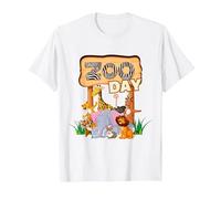 Zoo Day Family First Zoo Field Trip Safari Squad Assorti T-Shirt, Homme, Blanc, M