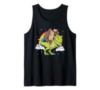 Zoo des Singes Animal Dinosaure Tyrannosaure T-Rex Arc-en-ci Débardeur