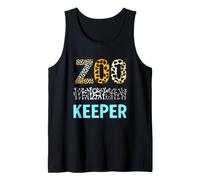 Zoo Keeper Typographie - Imprimé Animal Audacieux Débardeur