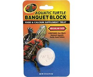 Zoo Med Aquatic Turtle Banquet Block Food and Calcium Supplement Treat - 2 Pack