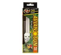 Zoo Med AS-C5E AvianSun 5.0 Lampe UVB pour volière d'oiseaux 26 W, fluocompacte en verre de quartz