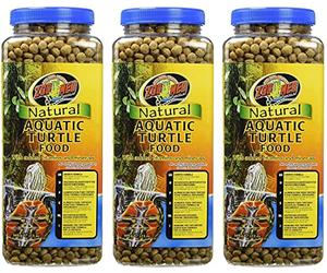 Zoo Med Natural Aquatic Turtle Food Pellets with Vitamin Minerals 13 oz - 3 Pack