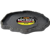 Zoo Med Repti Rock - Mangeoire pour Reptile Terrarium, Ornement d'Aquarium Recyclé Indestructible, Bol Reptile Antibactérien, 32X2,5X24 CM