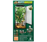 Zoo Med Reptibreeze Alum Screen - Boîtier reptile en maille d'aluminium anodisé, durable, noir, 61x61x122 CM