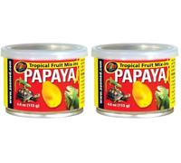 Zoo Med Tropical Fruit Mix-Ins Papaya Nourriture pour Reptile/Amphibien 95 g (Lot de 2)