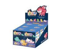 ZOO POP Présentoir de 6 Figurines 3D à Assembler Sans Colle | Dragons & Créatures (Iguane, Lézard, Dragon Rouge, Dragon Vert, Dragon Jaune, Axolotl), Activité Créative