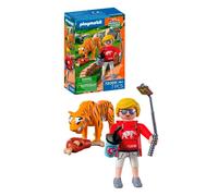 Playmobil - Zoo: Tiger And Visitor (72089) Toy NEUF