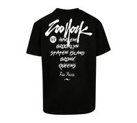 ZOO YORK T-Shirt 'City Tags' noir / blanc, Taille M