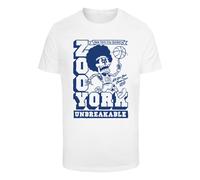 ZOO YORK T-Shirt 'Funky Balling' bleu foncé / blanc, Taille XS