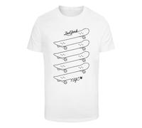 ZOO YORK T-Shirt 'Skating' noir / blanc, Taille L