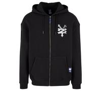 ZOO YORK Veste de survêtement noir / blanc, Taille XS