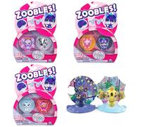 Zoobles Jouet - Pack 2 Animaux - Boules Magiques Colorées Transformables en Animaux Fantastiques avec Maisons Magiques - 6061774-2 Figurines Jouet Enfant 5 Ans et + - Modèle Aléatoire